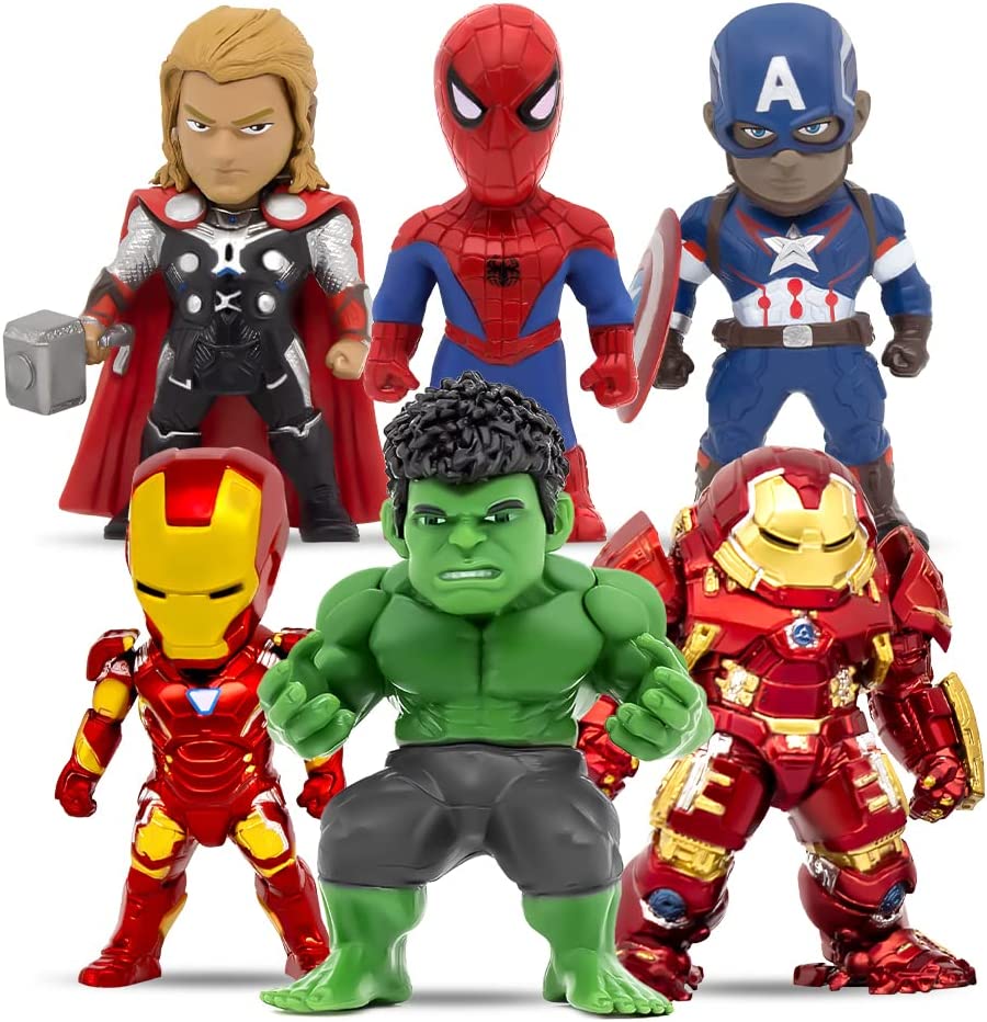 Action Figure with 6 Character, Action Figures Toys for Kids Ages 3 and Up & Collector & Fans, Cake Decorations(6 pcs)