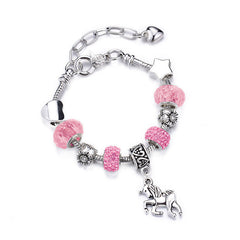 Unicorn Sparkly Charm Bracelet