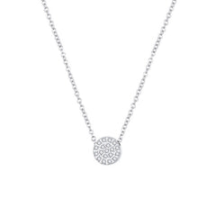 Tiny Dot Pendant Necklace Dainty Round Choker Necklace