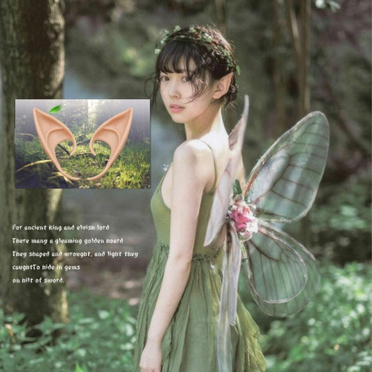 Cosplay Fairy Pixie Elf Ears - Soft Pointed Tips Anime Party Dress Up Costume Masquerade Accessories for Halloween Christmas Party ,2 Pair