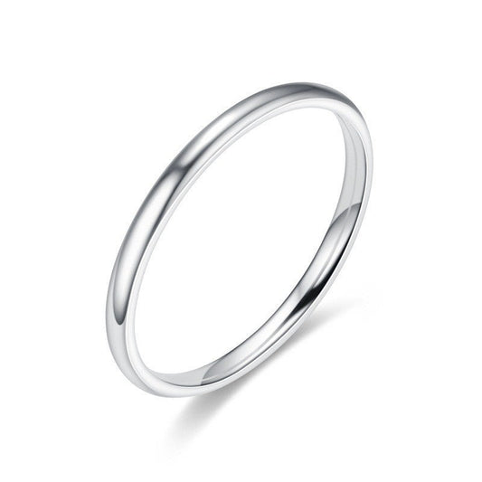 Titanium steel carbide Stackable Ring Plain Wedding Band Hand Ring