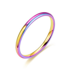 Titanium steel carbide Stackable Ring Plain Wedding Band Hand Ring