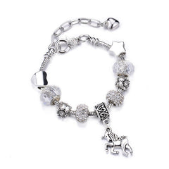 Unicorn Sparkly Charm Bracelet