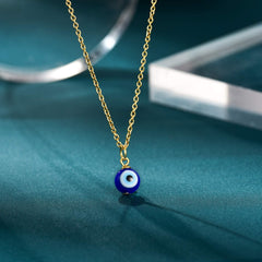 Evil Eye Necklace Chain Blue Eyes Amulet Pendant Necklace