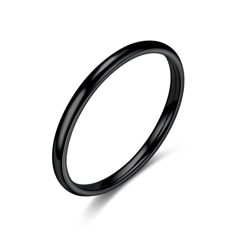 Titanium steel carbide Stackable Ring Plain Wedding Band Hand Ring