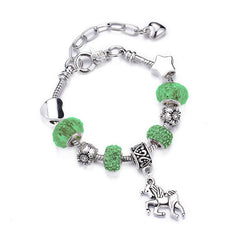 Unicorn Sparkly Charm Bracelet