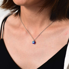 Evil Eye Necklace Chain Blue Eyes Amulet Pendant Necklace