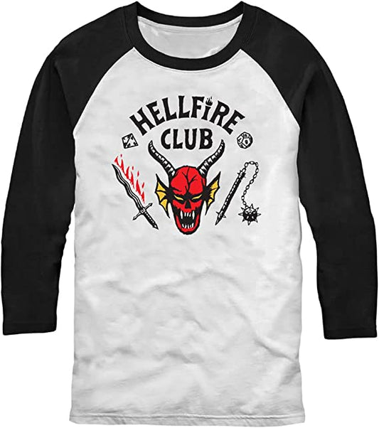 Stranger Things Men's Standard Hellfire Cut Young Short Sleeve Tee Shirt