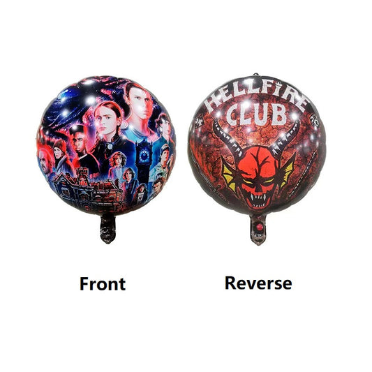 Stranger Things Party Supplies, 10PCS Hellfire Club Theme Party Balloons for Stranger Things Party Decorations, Demogorgon Stranger Foil Balloons