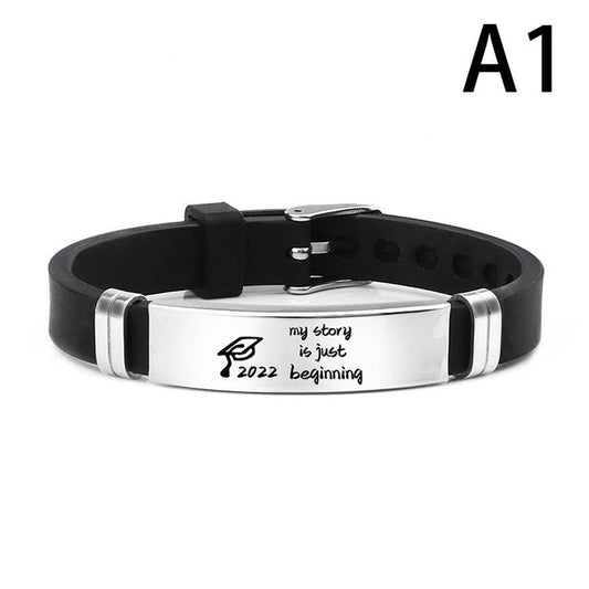 Personalized Bracelet Silicone Bracelets Adjustable Graduation Bracelets