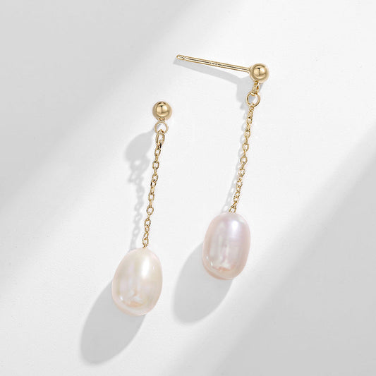 Pearl Earrings Drop Earrings Women's Delicate Adjustable Stud Earrings