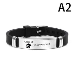 Personalized Bracelet Silicone Bracelets Adjustable Graduation Bracelets