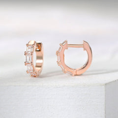 Ultra Thick Huggie Earring | Women's Mini Hoop Earrings | Gold Plated Small Hoops