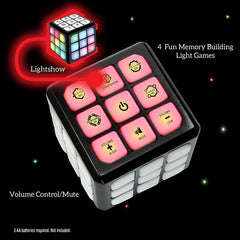 Winning Fingers Flashing Cube Electronic Memory  Brain Game 4-in-1 Handheld Gift for Kids  Toy for Kids Boys and Girls Fun Gift Toy for Kids Ages 6-12 Years Old