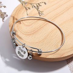 Expandable Wire Bangle Bracelet