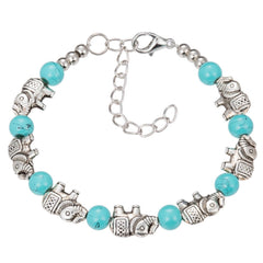 Bracelet Jewelry with Rhinestone Balls Elephant Bracelet