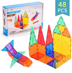 Magnetic Toys for 3 4 5 6 7 8+ Year Old Boys & Girls Magnet Tiles Building Blocks for Kids 3-5 STEM Learning & Educational Montessori Open-Ended Toys for Toddlers Creative Christmas Birthday Gift