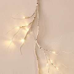 Lighted Birch Garland Battery Operated with Timer Pre-lit Twig Vine Lights for Christmas Holiday and Party Indoor Outdoor Decoration