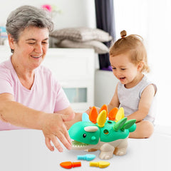 Babies Sensory Toys Learning Dinosaur for Toddlers Baby Montessori Developmental Educational Sorting toy  Christmas Newyear Gift for Kids