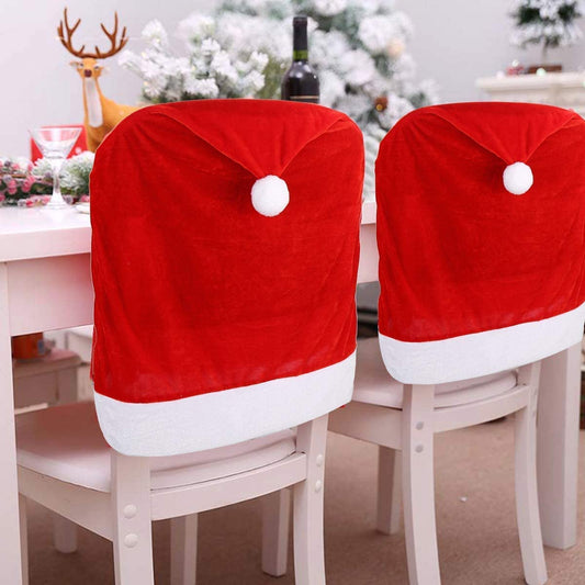 Christmas Chair Back Covers for Christmas Holiday Festival Decoration