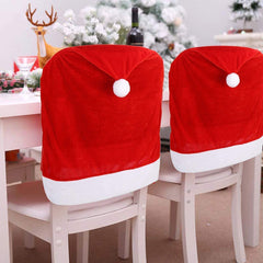 Christmas Chair Back Covers for Christmas Holiday Festival Decoration