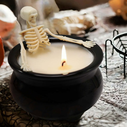 Halloween Decorations Halloween Decor Halloween Skeleton Candles Vintage Farmhouse Gothic Decoration for Home Indoor Room Tables