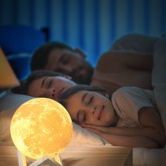 Moon Lamp Moon Light uses Dimmable and Touch Control Design Romantic Funny Birthday Gifts Rustic Home Decor Rechargeable Night Light