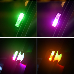 Bat shape Universal Car LED Opening Door Safety Warning Anti-collision Flash Lights (2 Packs)