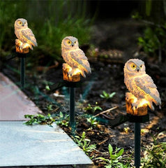 Solar Owl Garden Light Outdoor LED Lawn Lamp