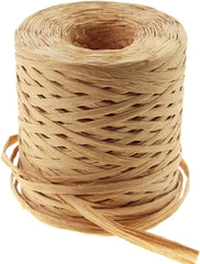 218 Yards Raffia Paper Craft Ribbon Packing Paper Twine, 1/4 Inch by 218 Yards (Kraft)