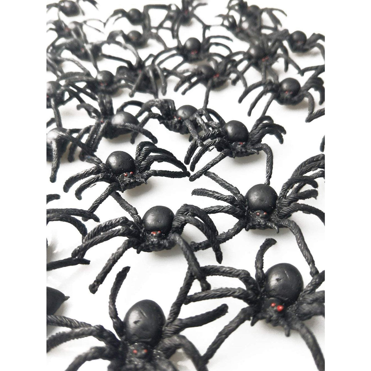 Realistic Plastic Spider Toy Halloween Prank Props Small Size Funny Halloween Decorations 30pcs