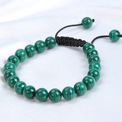 Natural Healing Power Gemstone Beads Unisex Adjustable Bracelets