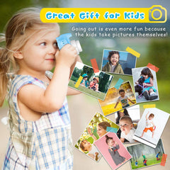 Kids Selfie Camera 1300p Christmas Birthday Gifts for Boys aged 3-12 HD Digital Video Cameras for Toddlers with 32GB-SD card