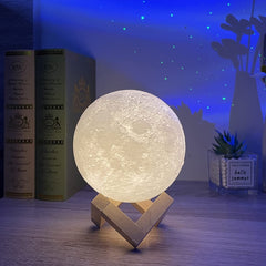 Moon Lamp Moon Light uses Dimmable and Touch Control Design Romantic Funny Birthday Gifts Rustic Home Decor Rechargeable Night Light