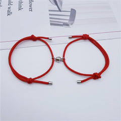 2pcs Magnetic Couple Bracelets for Women Men Attraction Matching Bracelet Lover