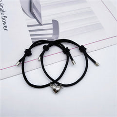 2pcs Magnetic Couple Bracelets for Women Men Attraction Matching Bracelet Lover