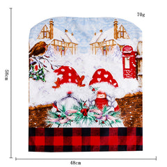 Christmas tree skirt Christmas apron Christmas socks tablecloth set home decorations