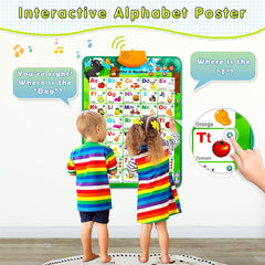 Interactive Alphabet Wall Chart for Kids - Best Newyear ChristmasGifts