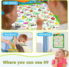 Interactive Alphabet Wall Chart for Kids - Best Newyear ChristmasGifts