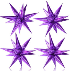 50 star-shaped cone balloons can be assembled into exploding stars Exploding point star-shaped cone balloons Christmas decorations