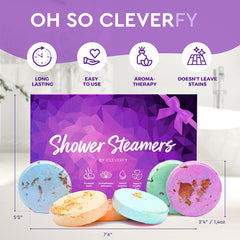 Shower Steamers Aromatherapy - Variety Pack of 6 Shower Bombs  Self-Care and Relaxation Gifts for Women and Men.