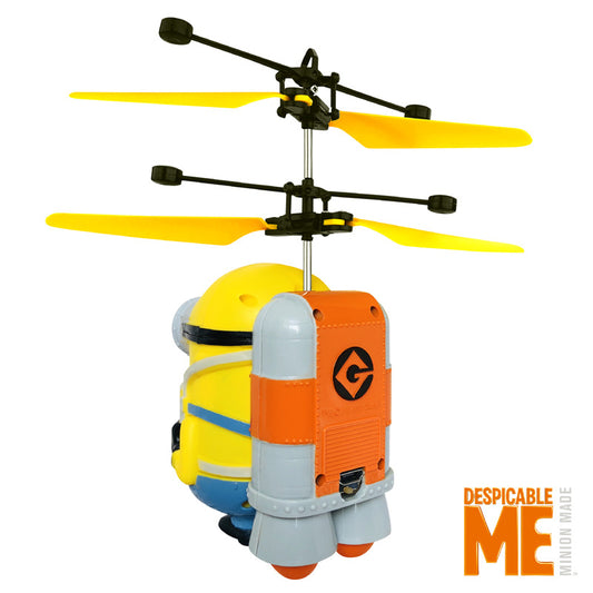 Official Minions: Rise of Gru - Jetpack RC Flying Ball  Interactive Mini Remote Controlled Helicopter Toy for Kids