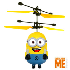 Official Minions: Rise of Gru - Jetpack RC Flying Ball  Interactive Mini Remote Controlled Helicopter Toy for Kids