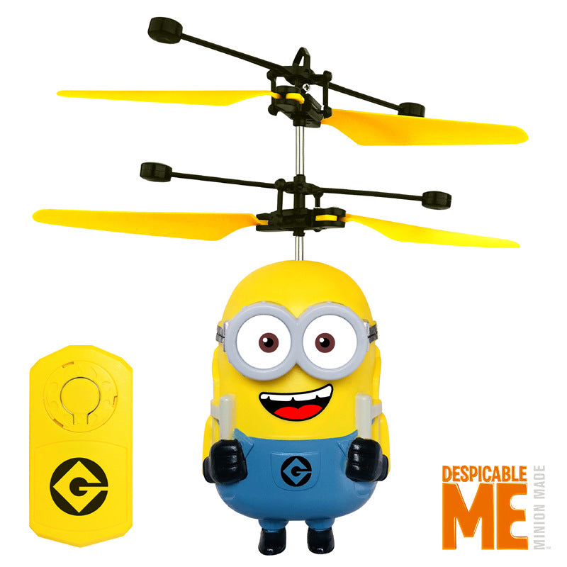 Official Minions: Rise of Gru - Jetpack RC Flying Ball  Interactive Mini Remote Controlled Helicopter Toy for Kids