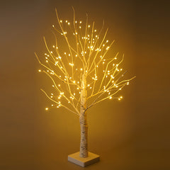 24LT Birch Tree Battery/USB Powered With Warm White 144 LED for Home Decoration, Wedding