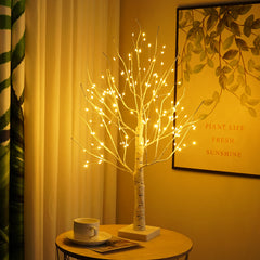 24LT Birch Tree Battery/USB Powered With Warm White 144 LED for Home Decoration, Wedding