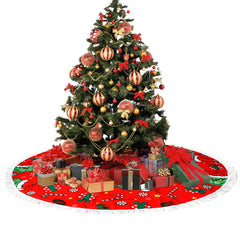 Christmas Tree Skirt Christmas Tree Decorations Winter New Year House Decoration Supplies (35inch)