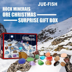 2022 Advent Calendar for Kids with 24 Gemstones to Open Each Day, a Complete Rock Collection Christmas Countdown Calendar with Mini Gemstone Dig Kit