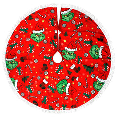 Christmas Tree Skirt Christmas Tree Decorations Winter New Year House Decoration Supplies (35inch)