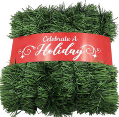 50 Foot Garland for Christmas hanging Decorations Premium Quality Home Garden Artificial Greenery (1pcs, 50 FT)